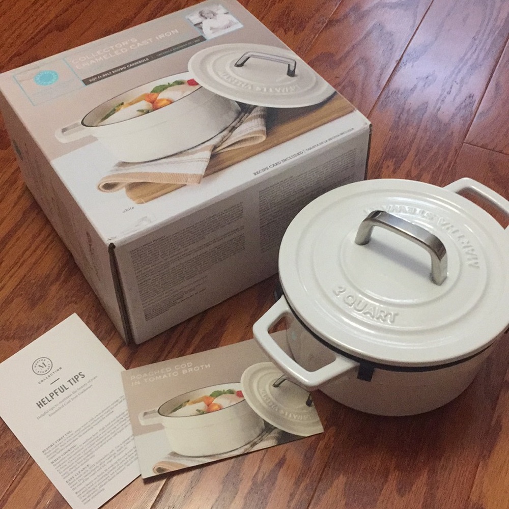 Martha Stuart Enameled Cast Iron 2 Qt Dutch Oven